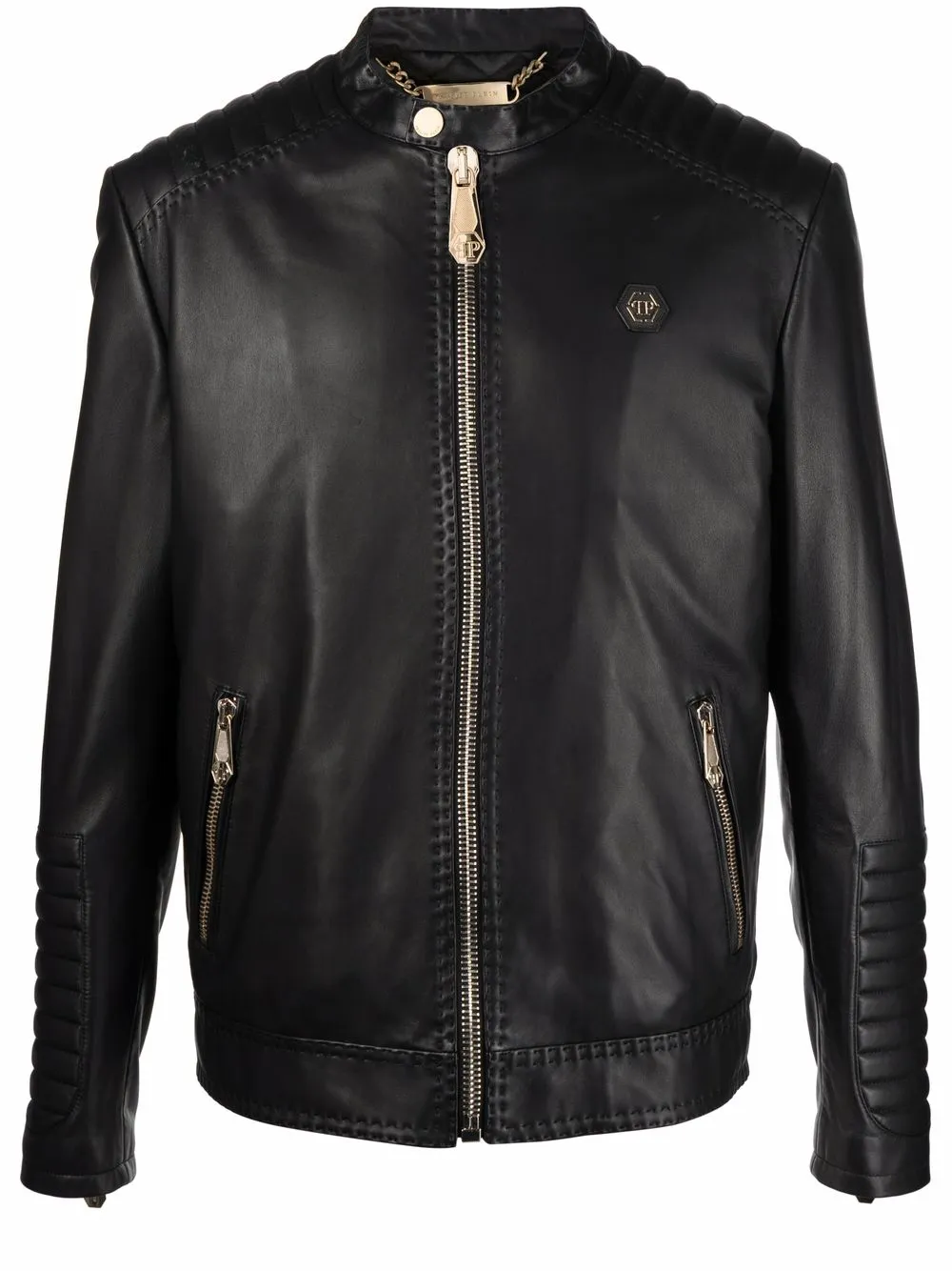 

Philipp Plein chamarra Moto - Negro