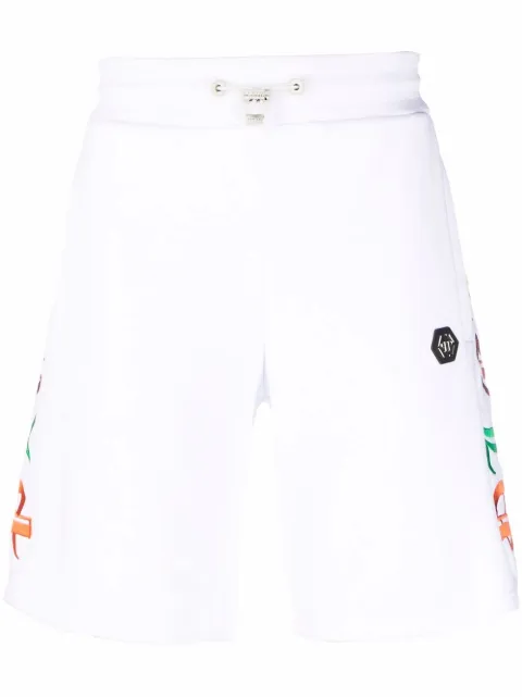 Philipp Plein Gothic Plein track shorts