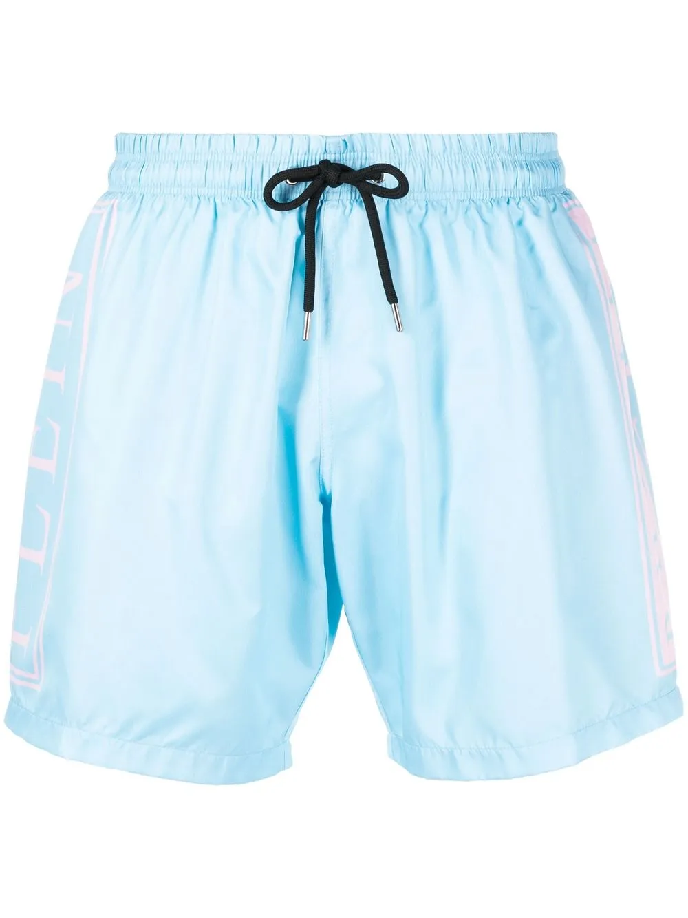 

Philipp Plein shorts de playa con logo estampado - Azul