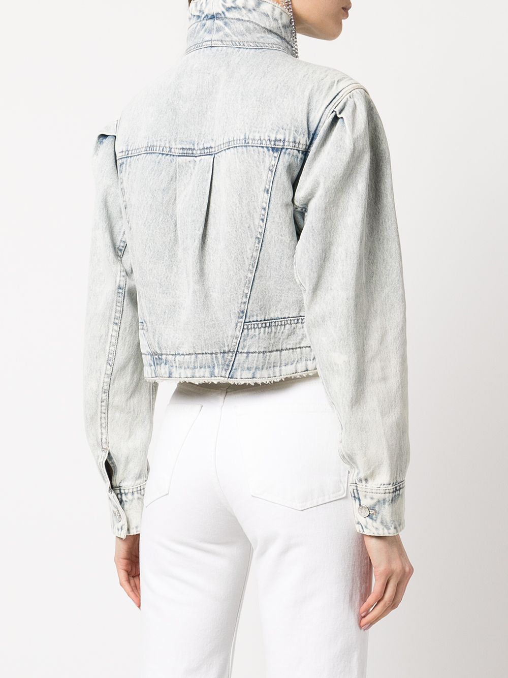 фото Veronica beard neena asymmetric denim jacket