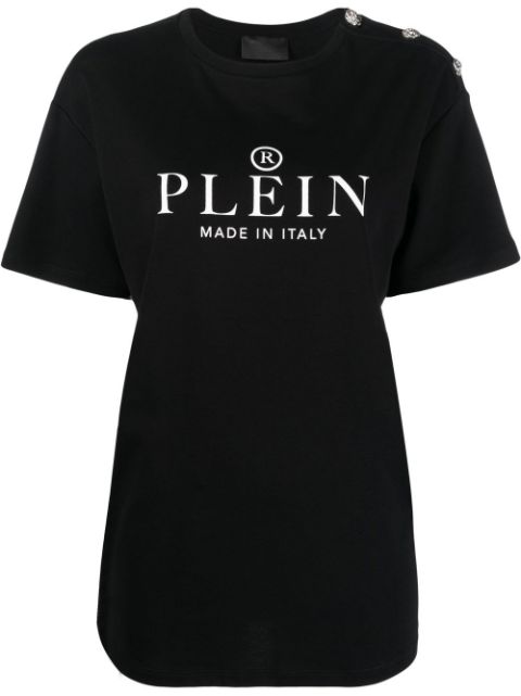 Philipp Plein Made in Italy logo-print T-shirt Women