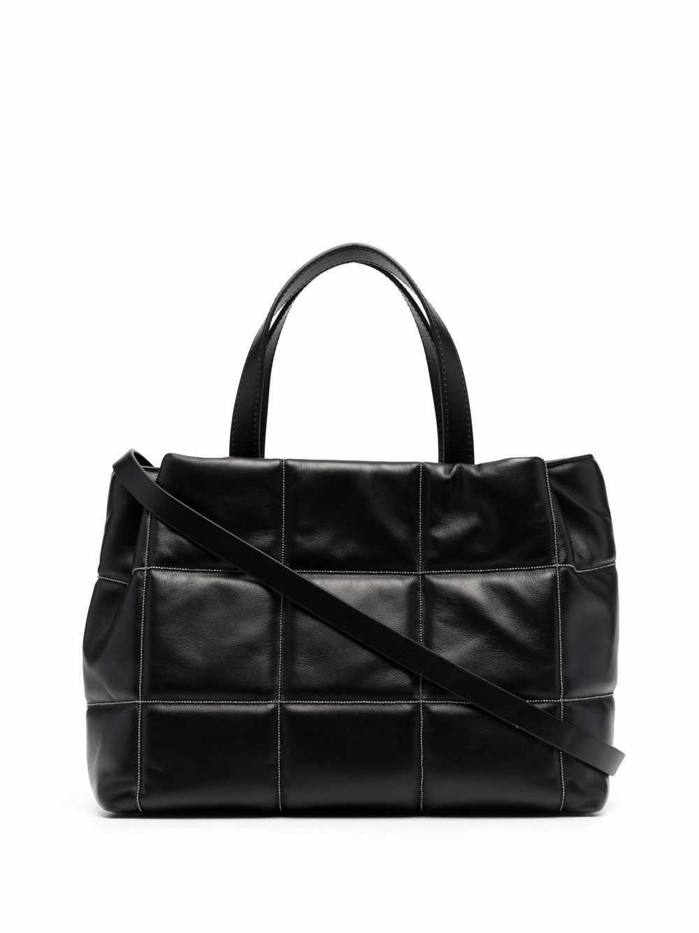 

Fabiana Filippi tote con efecto capitonado - Negro