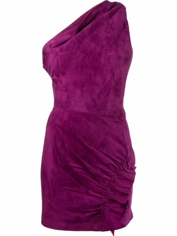 IRO Nairobi Asymmetric Suede Mini Dress 