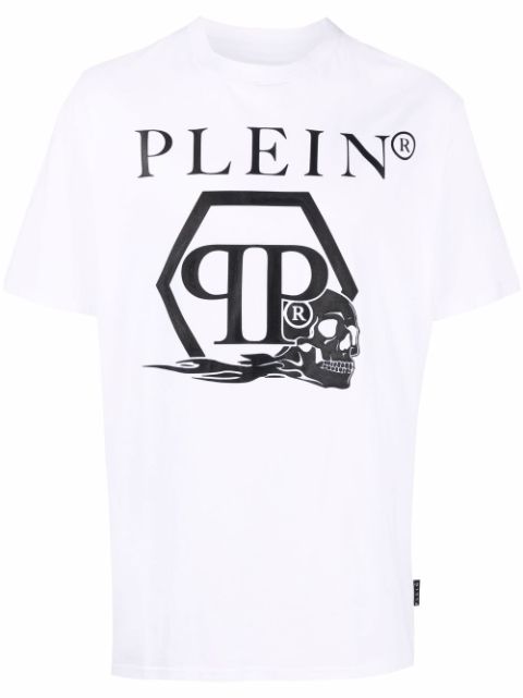 Philipp Plein skull and logo-print T-shirt Women