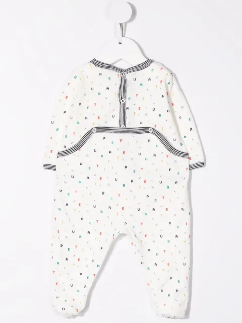 Shop Petit Bateau Logo Print Cotton Pajamas Set Of 2 With Express Delivery Farfetch