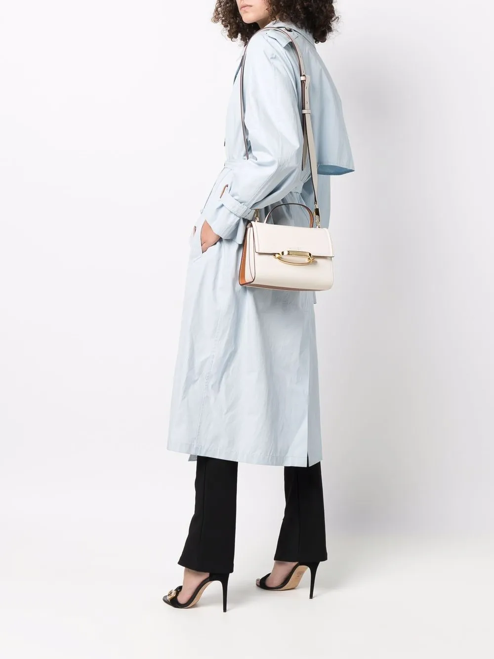 Alexander McQueen The Story tas met handgreep - Beige
