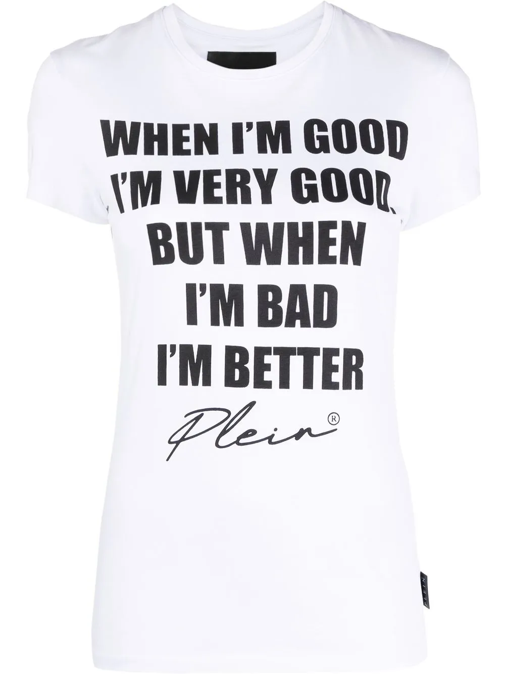 

Philipp Plein slogan-print crew-neck T-shirt - White