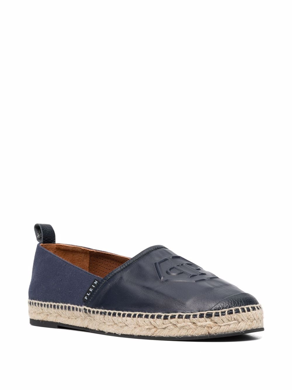 Philipp Plein Leren espadrilles - Blauw