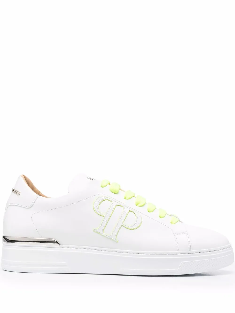 

Philipp Plein tenis con parche del logo - Blanco