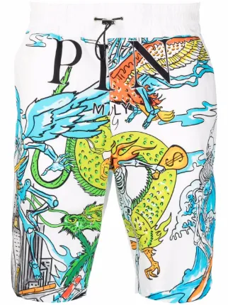 Philipp Plein Skeleton tattoo-print 