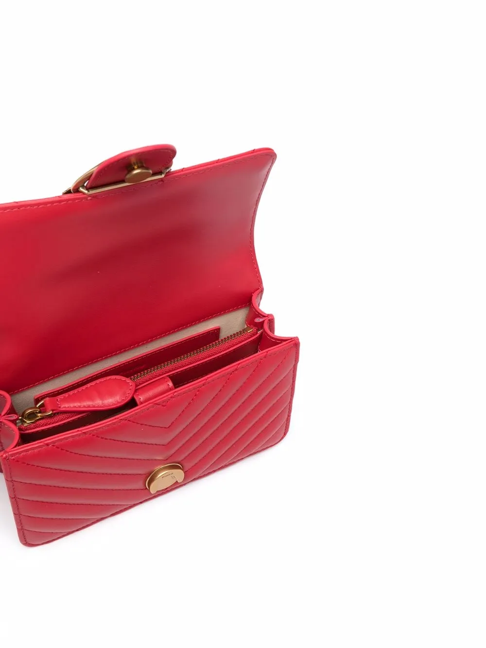 фото Pinko стеганая сумка-тоут love с логотипом