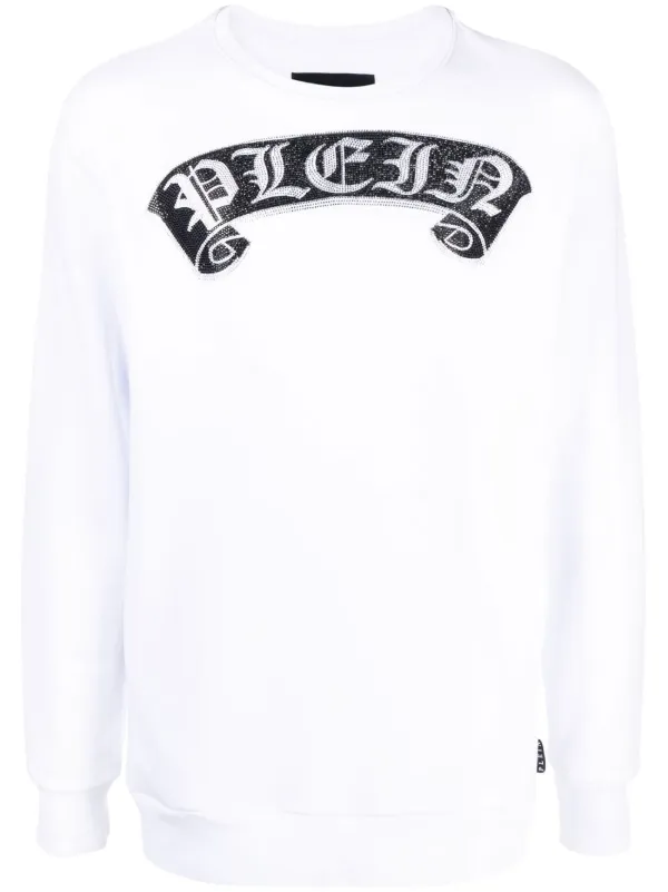 Philipp plein white sweatshirt 2025