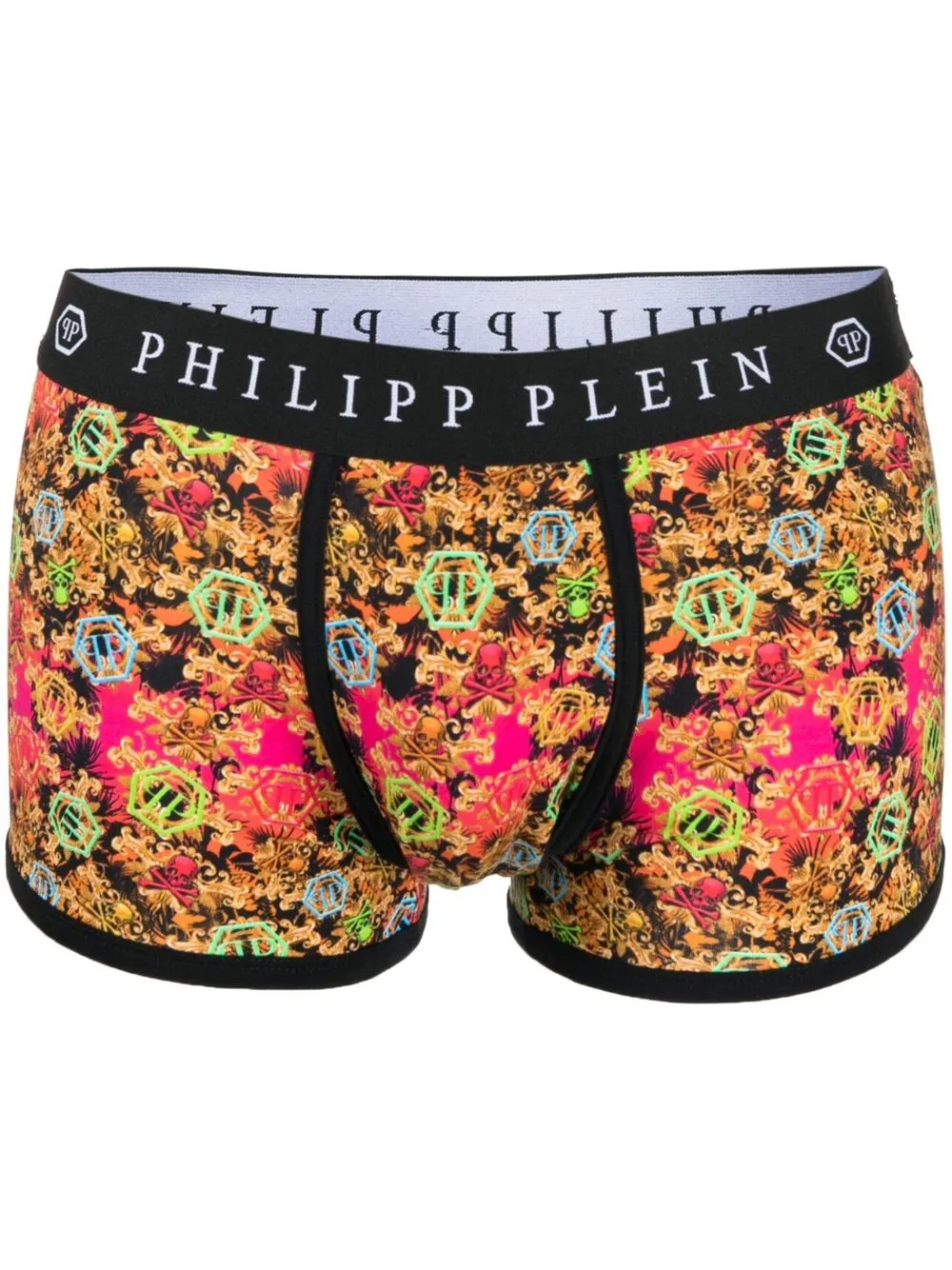 

Philipp Plein bóxer con estampado barroco - Rosado