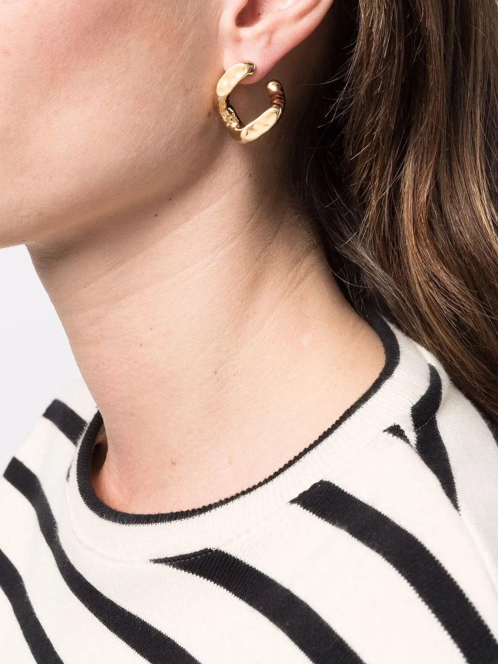 Image 2 of IRO Ahman sculpted hoop earrings