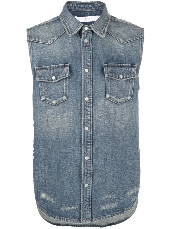 IRO Sleeveless Denim Shirt - Farfetch
