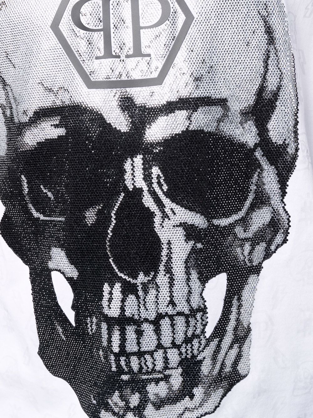 Philipp Plein gem-embellished Skull logo-graphic T-shirt - Farfetch