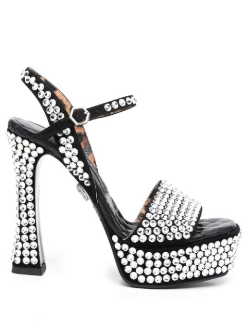 Philipp Plein Strass crystal-embellished 140mm sandals Women