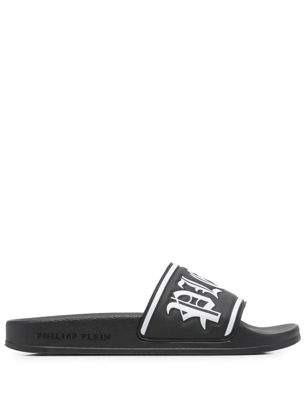 

Philipp Plein Gothic Plein flat slides - Black