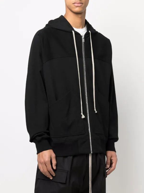 rick owens hooded cardigan