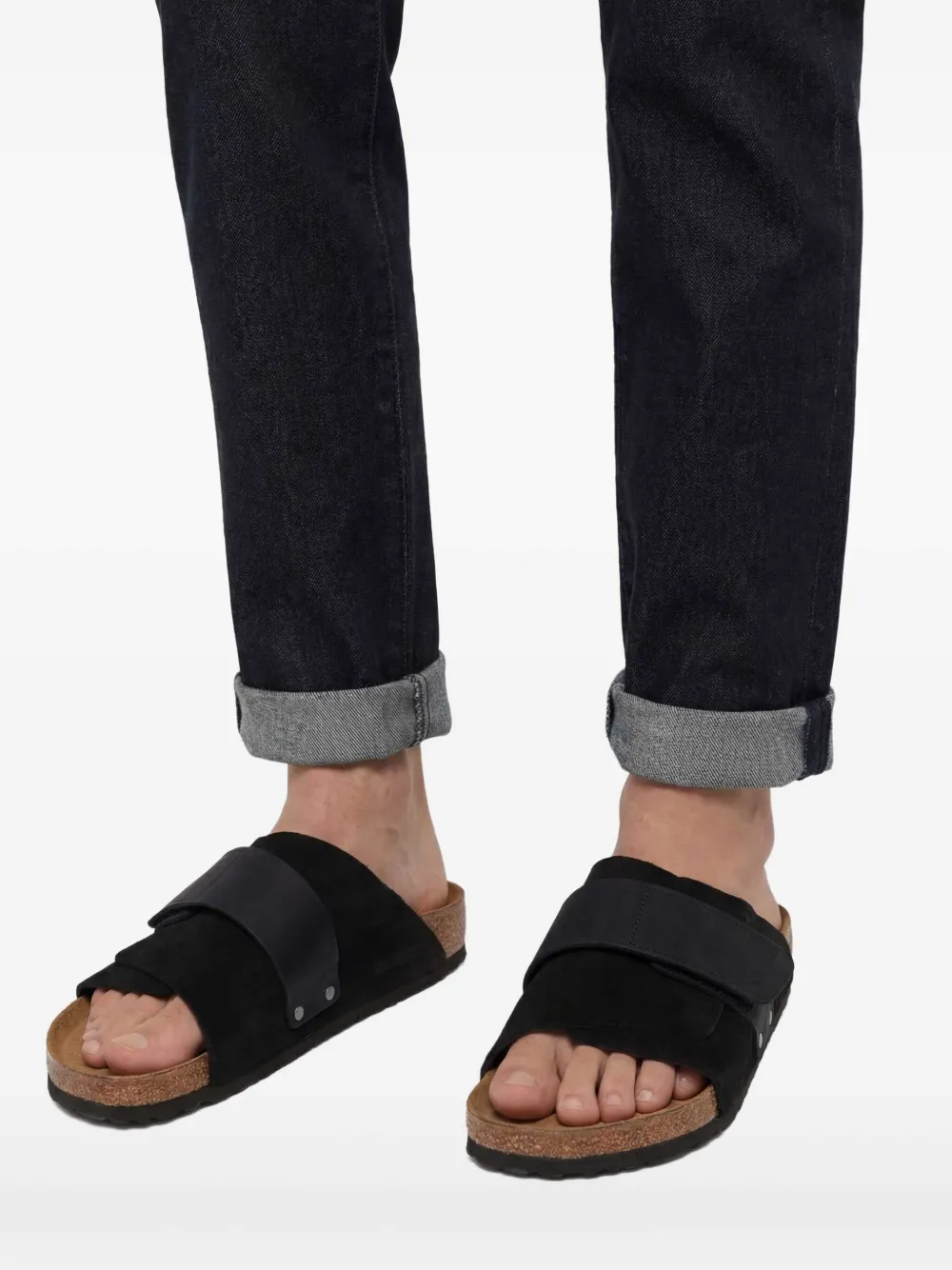 Birkenstock Kyoto touch-strap Sandals | Black | FARFETCH ZA