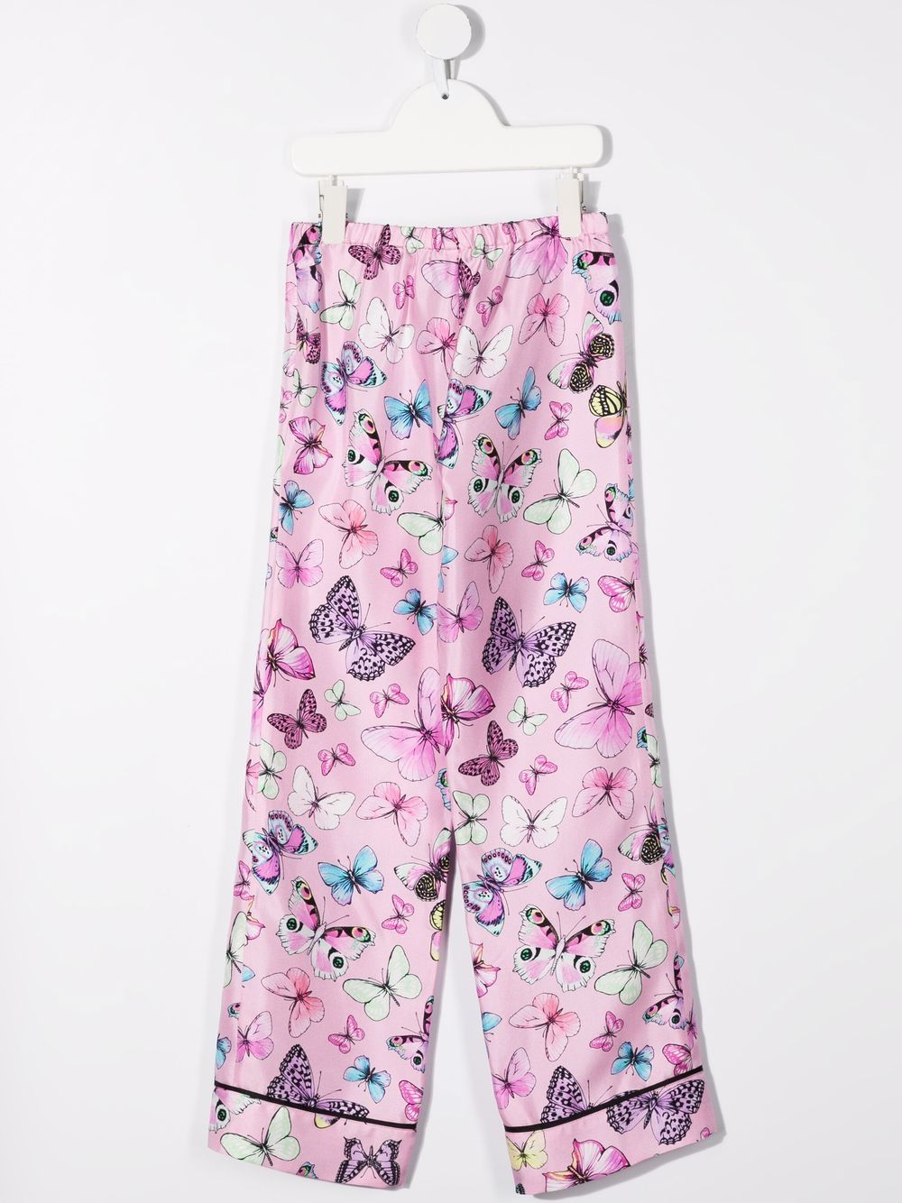 Versace Kids Pyjamabroek met vlinderprint - Roze