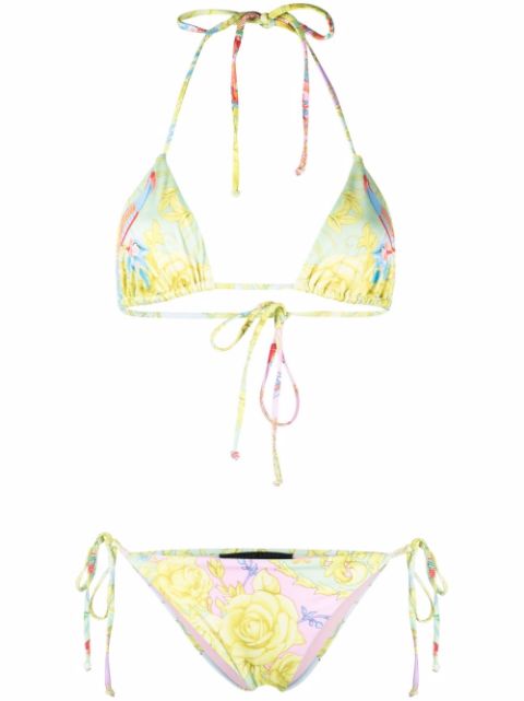 Philipp Plein Baroque-print bikini