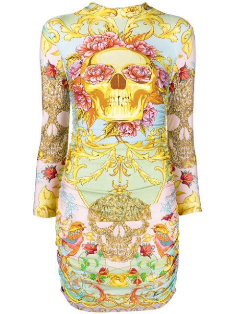 Philipp Plein Baroque printed minidress Women