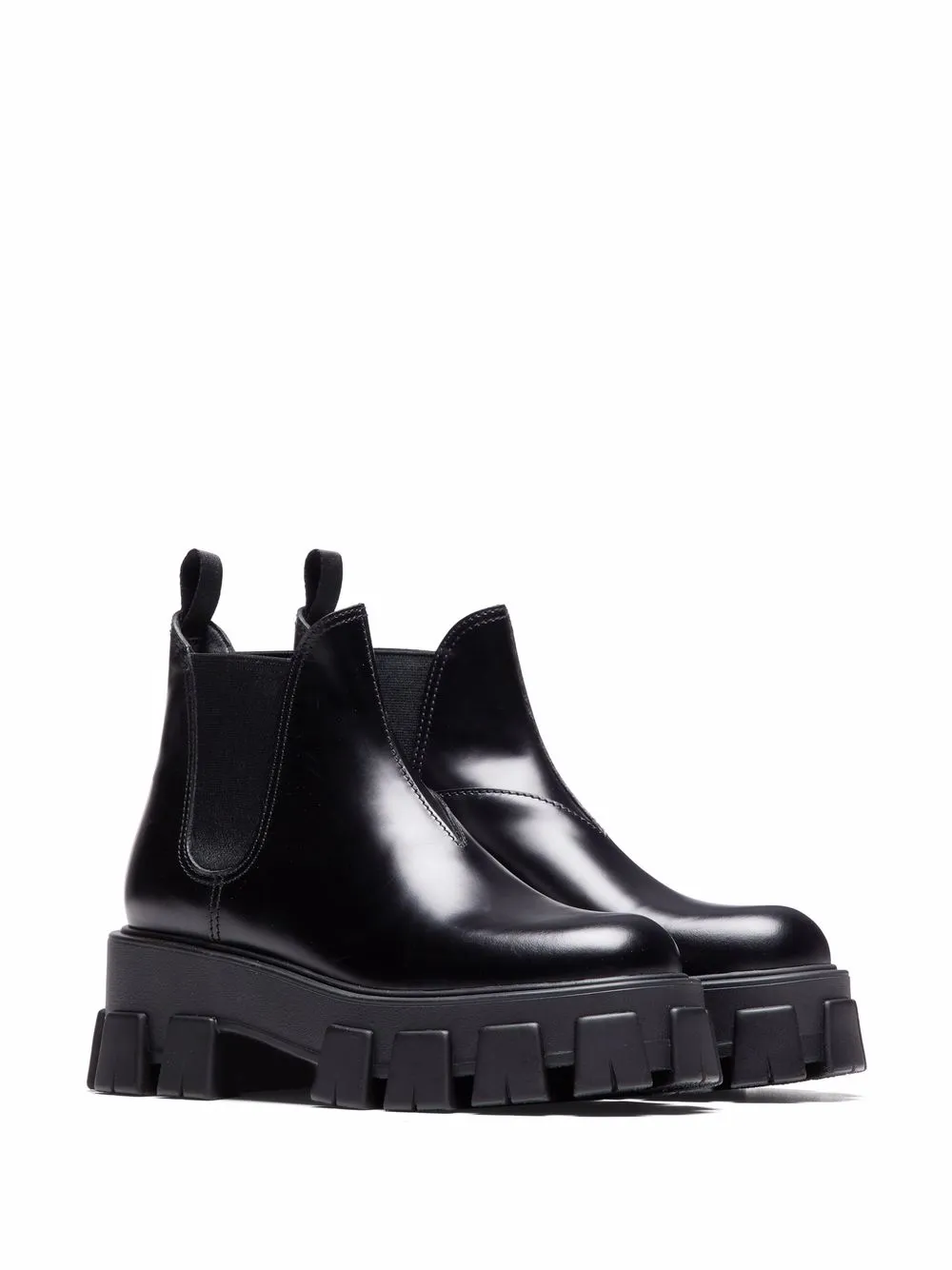 Image 2 of Prada Moonlith brushed leather Chelsea boots