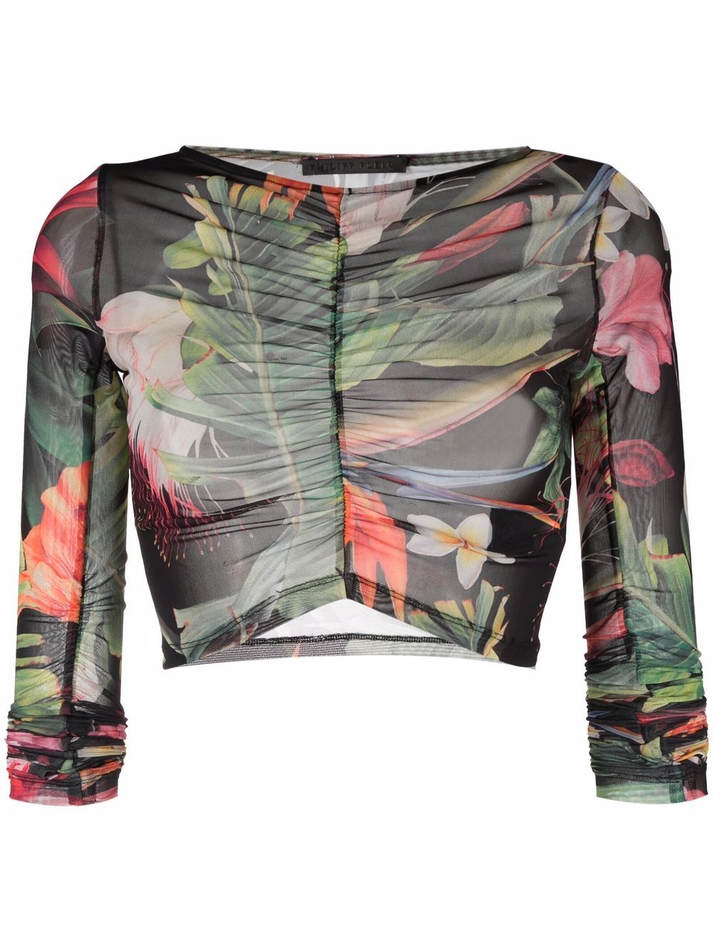 Philipp Plein Flowers long-sleeve top Women