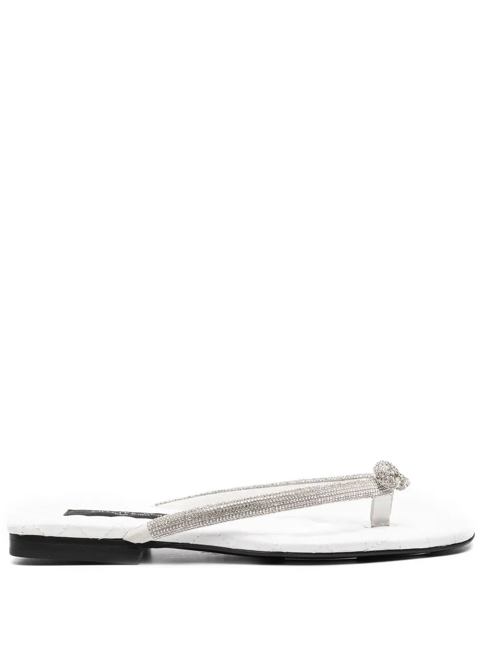 

Philipp Plein flip flops con detalle de calavera - Blanco