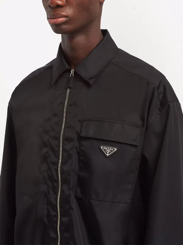 Prada zip-up long-sleeved Shirt - Farfetch