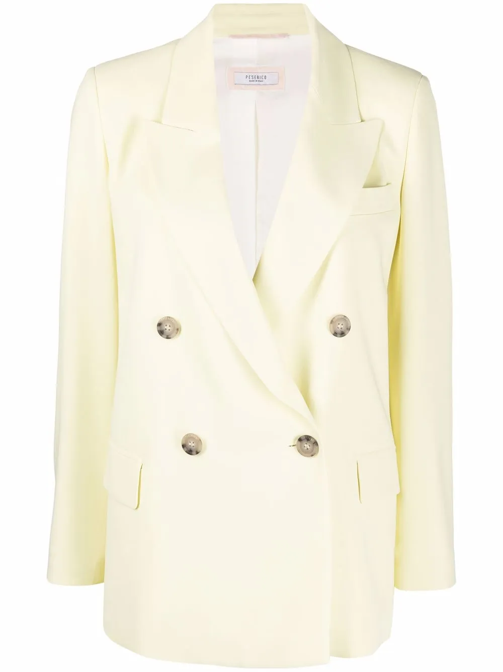 

Peserico blazer con doble botonadura - Amarillo
