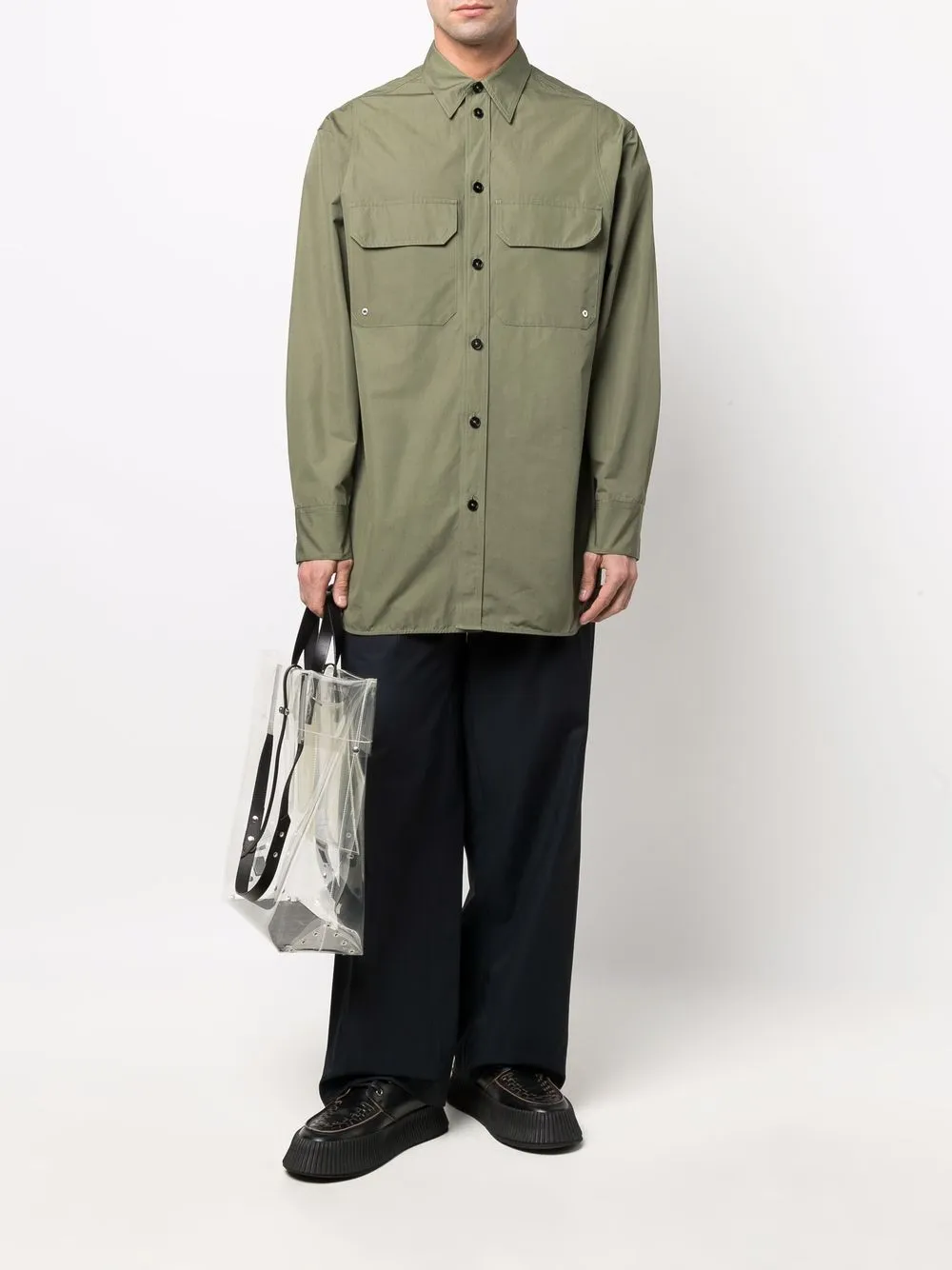 фото Jil sander рубашка оверсайз