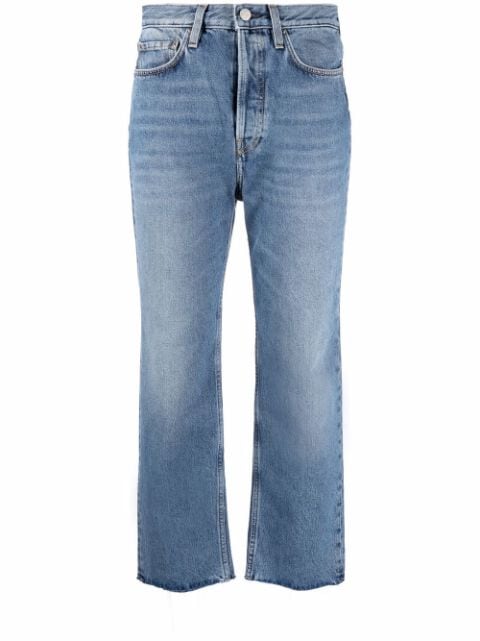 Totême cropped jeans med lige ben