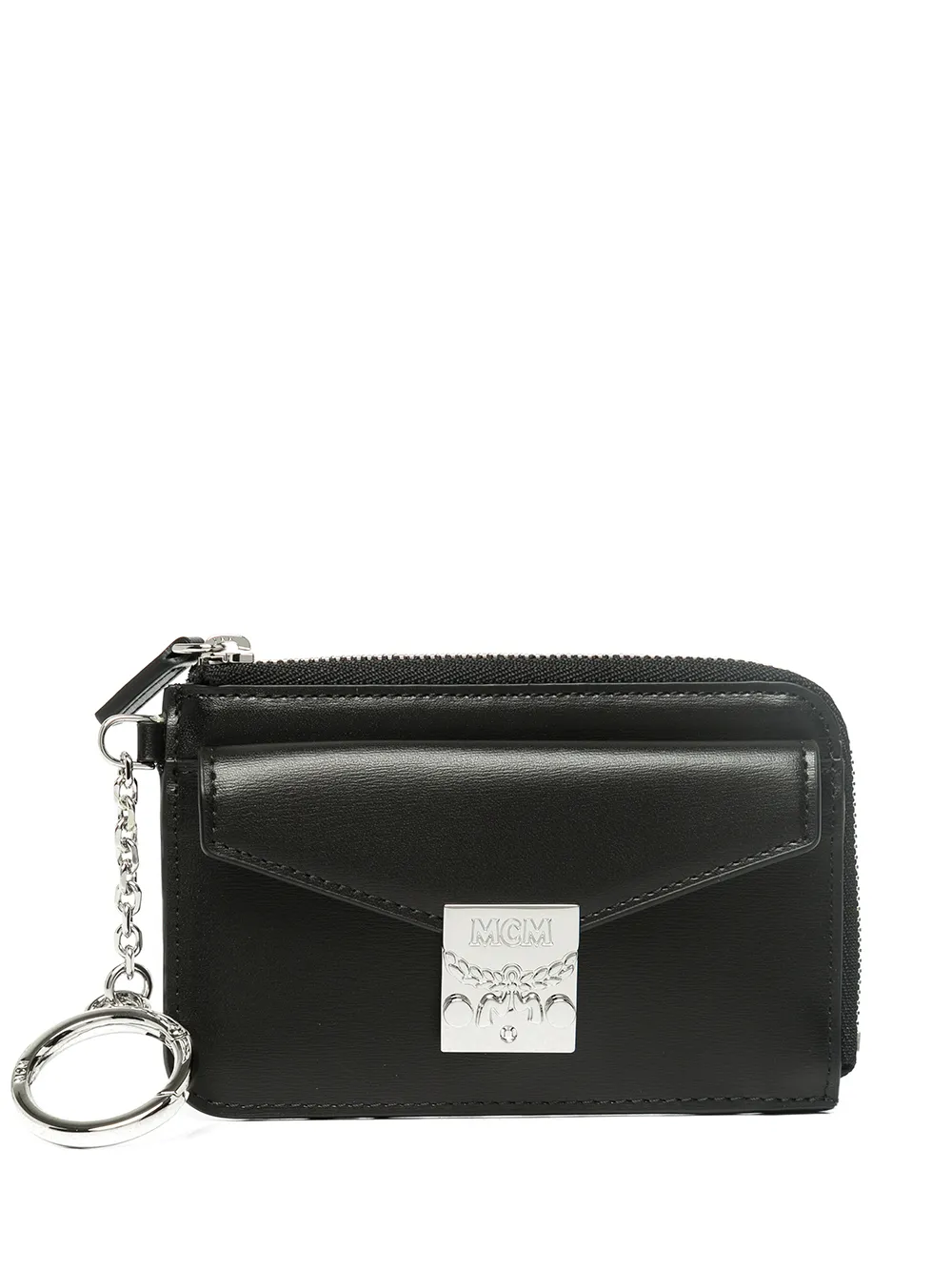 MCM mini Tracy zip cardholder – Black