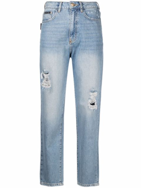 Philipp Plein cropped boyfriend jeans Women