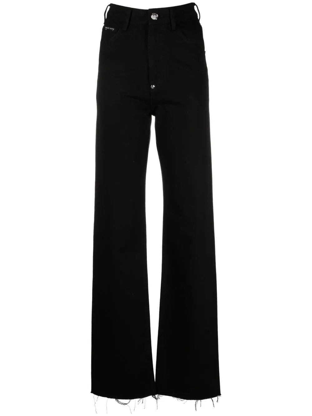 

Philipp Plein high-waist wide-leg jeans - Black