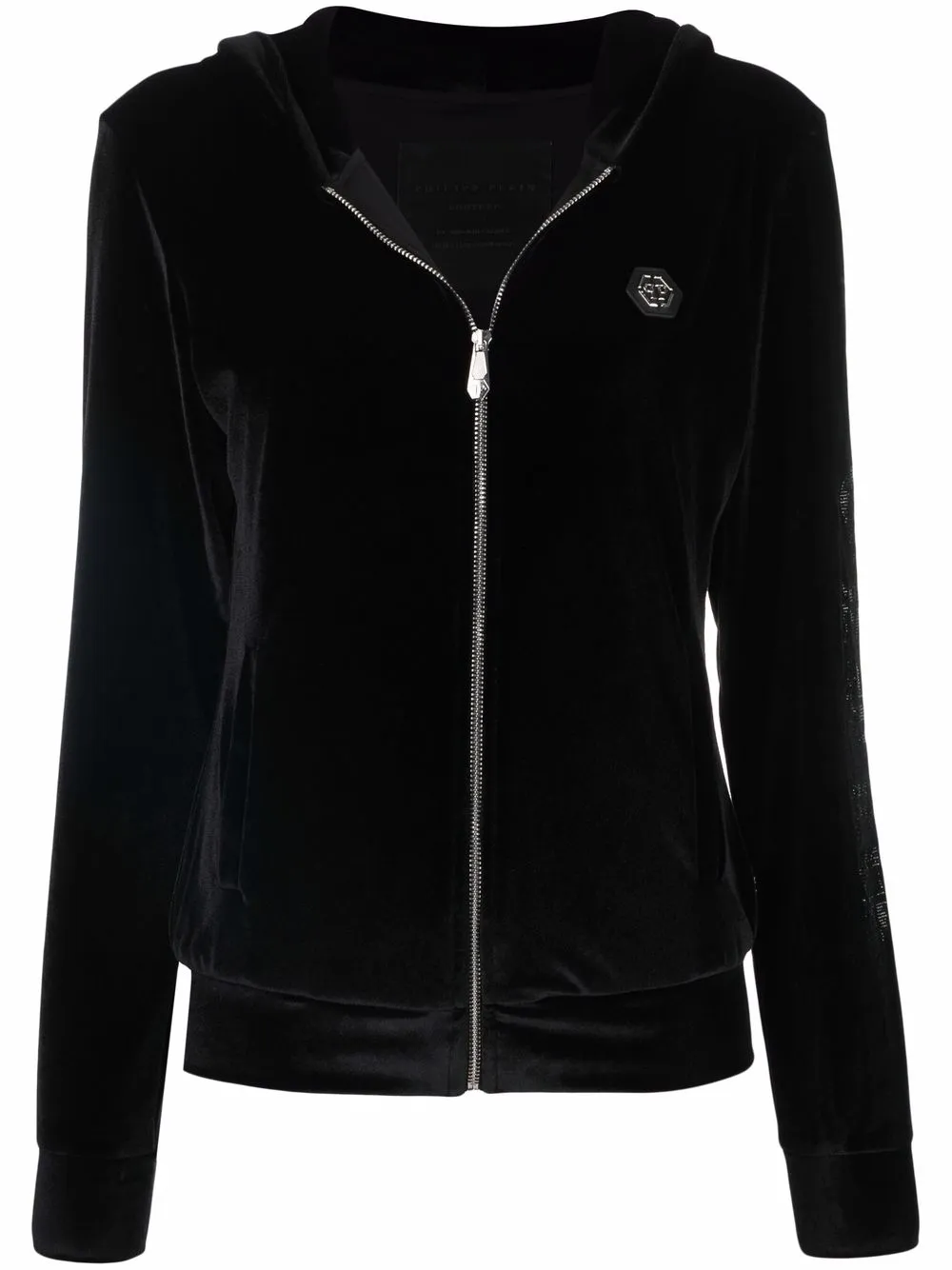 

Philipp Plein hoodie con cierre - Negro