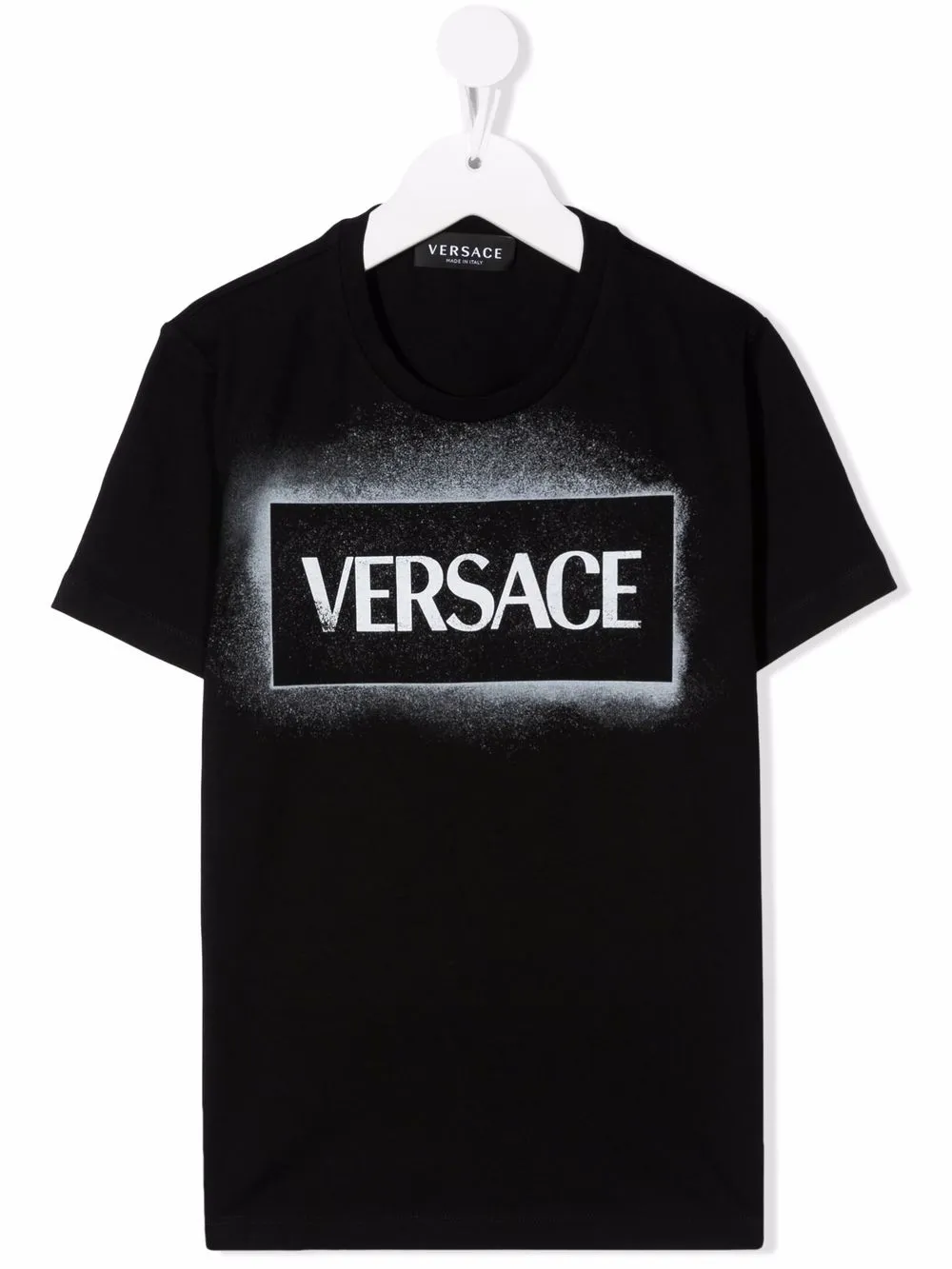 

Versace Kids playera con efecto de espray - Negro