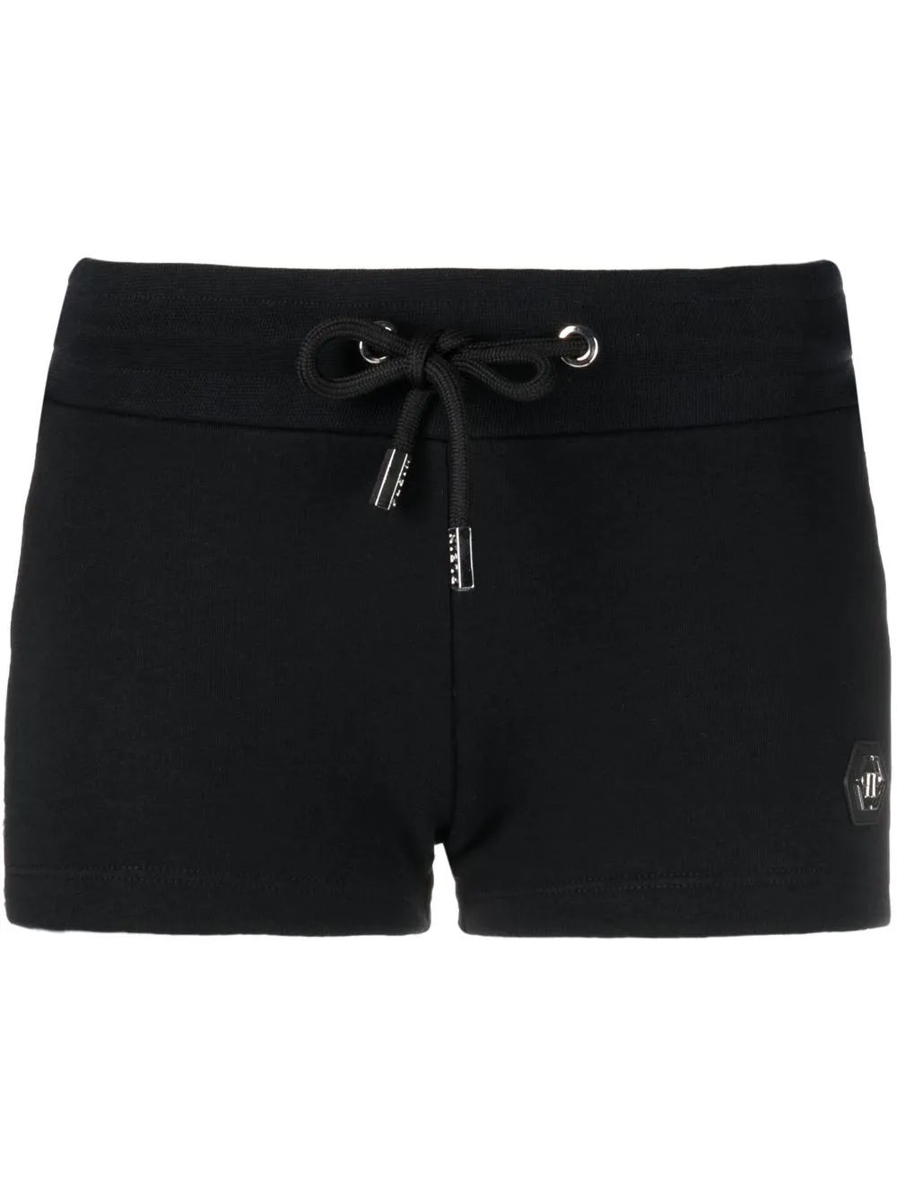 

Philipp Plein Crystal Skull short shorts - Black