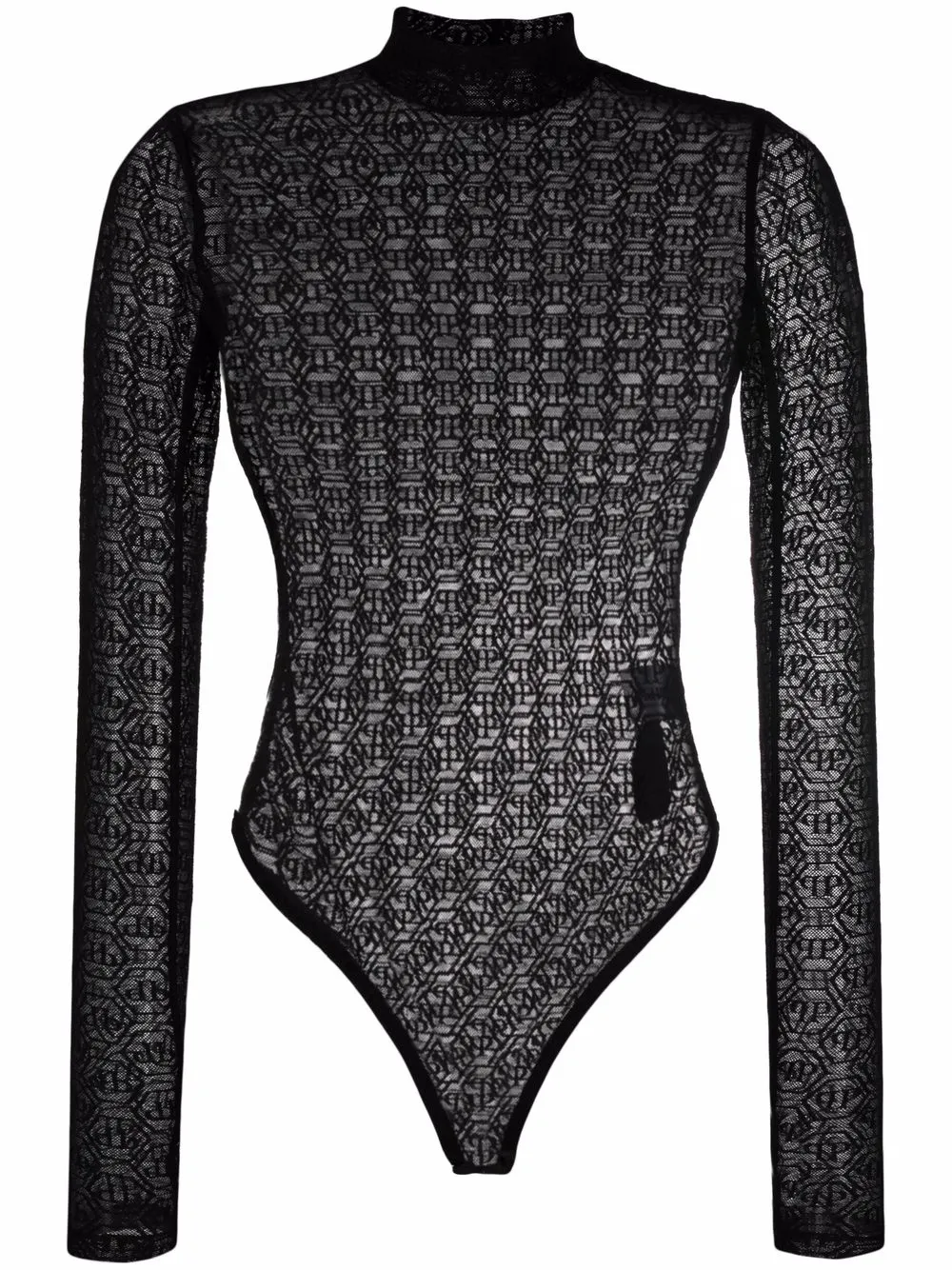 

Philipp Plein body con monograma estampado - Negro