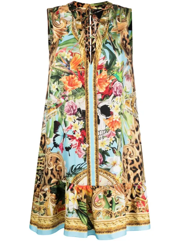 Philipp Plein leopard-print Silk 