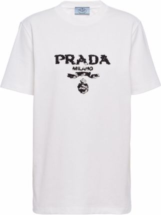 Prada スパンコール ロゴ Tシャツ 通販 - FARFETCH