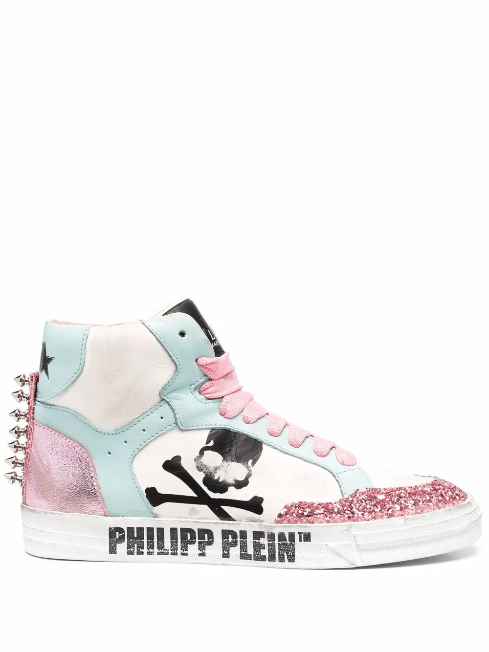 

Philipp Plein tenis altos Retrokickz TM Plein Star - Blanco