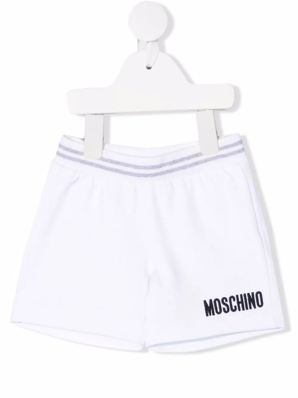 

Moschino Kids shorts deportivos con logo estampado - Blanco