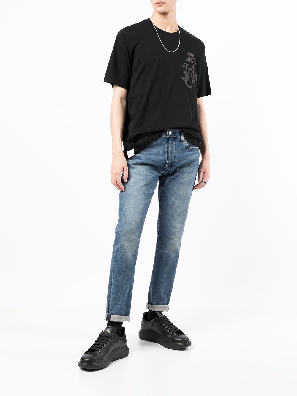 Izzue embroidered-logo T-shirt - Farfetch