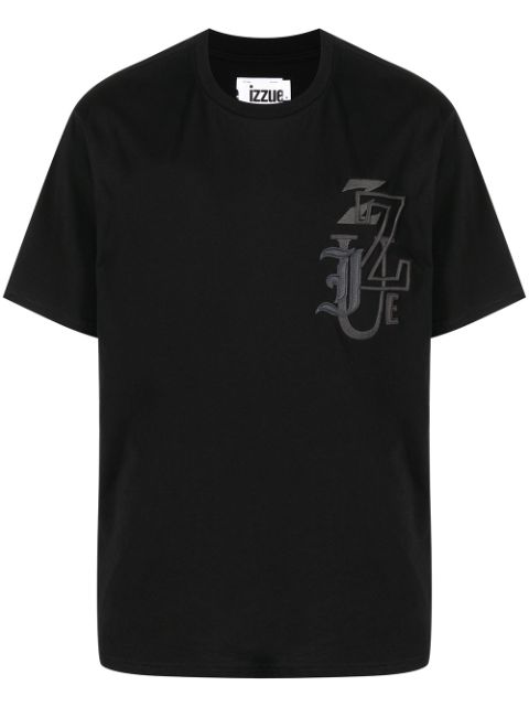 Shop izzue embroidered-logo T-shirt with Express Delivery - FARFETCH