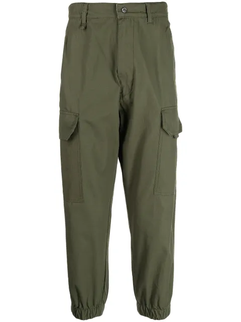 izzue army cargo tapered trousers