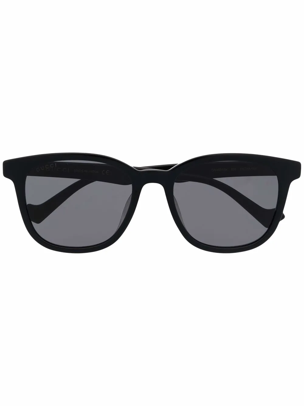 Gucci Eyewear Zonnebril met vierkant montuur Zwart