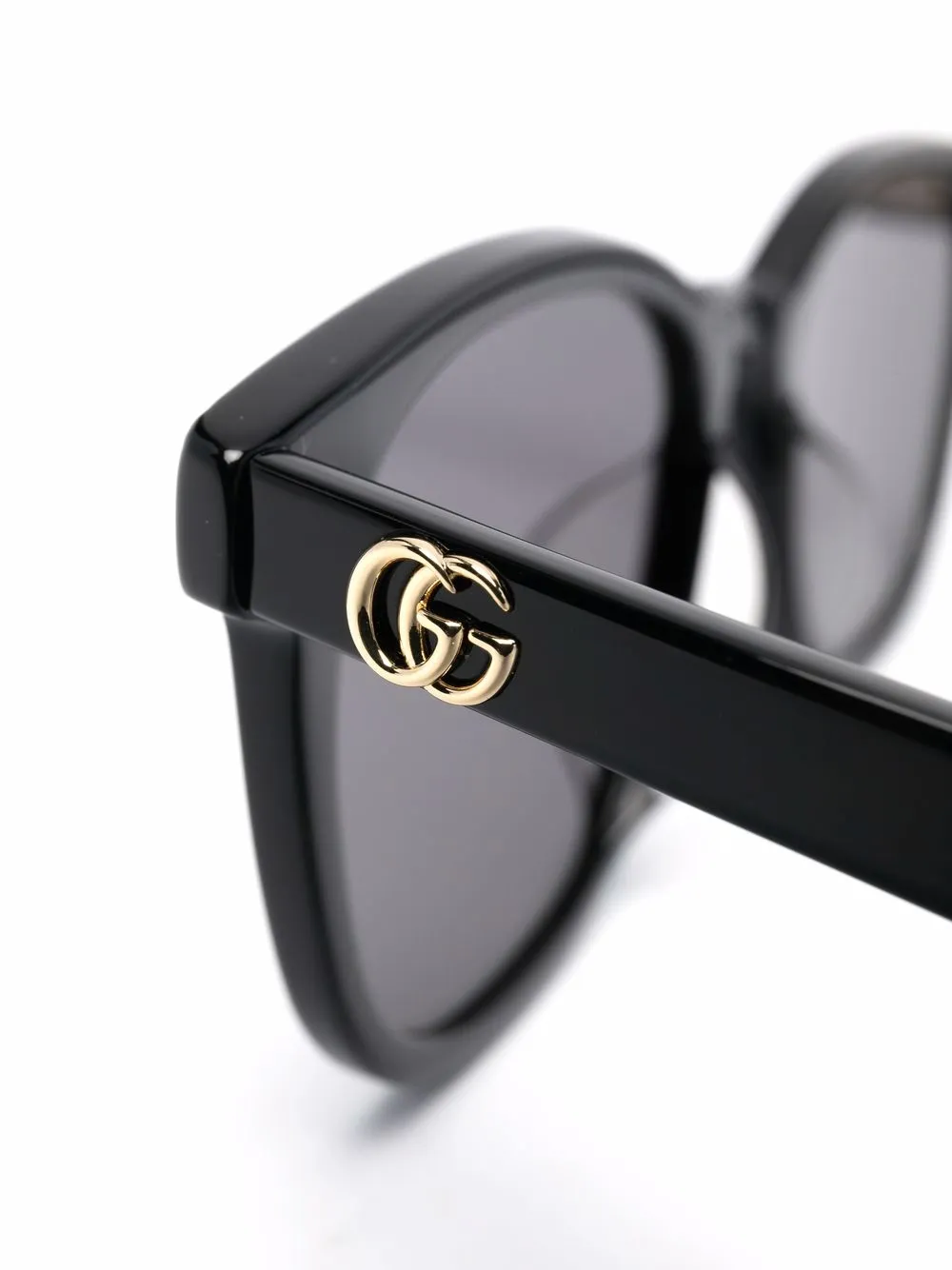 Gucci Eyewear Zonnebril met vierkant montuur Zwart
